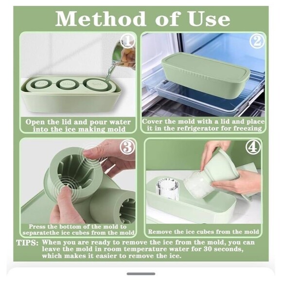 Ice tray for Stanley Cups high quality silicone BPA free dishwasher safe NIB 40 - Picture 9 of 12